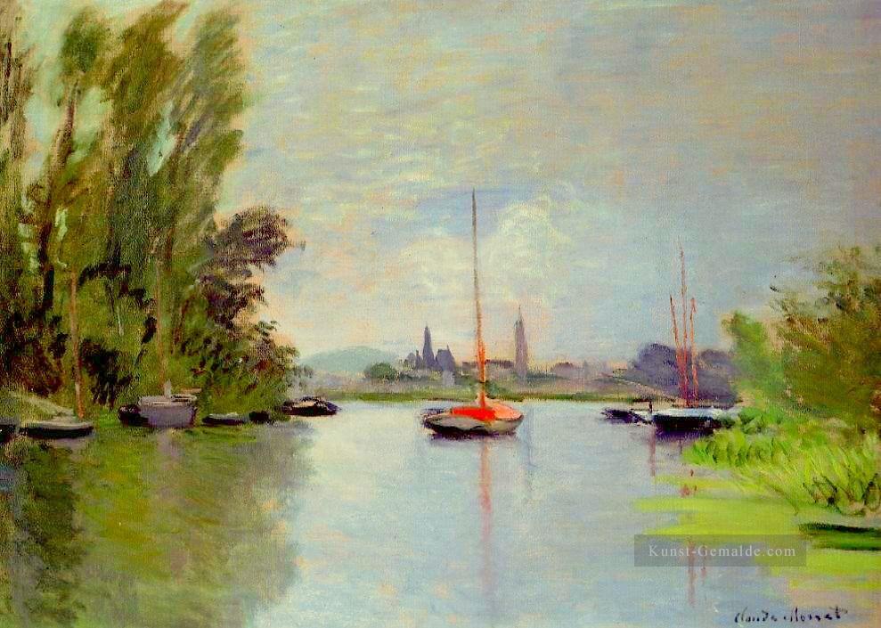 Argenteuil gesehen aus dem Small Arm der Seine Claude Monet Ölgemälde